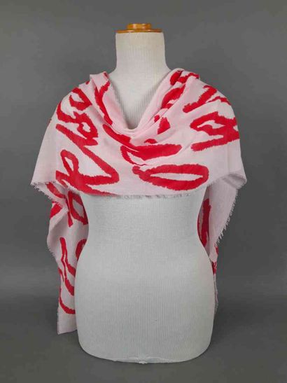 VIVIENNE WESTWOOD.
Fringed wool scarf decorated...