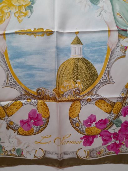 Lot including: 
- GABRIELLA RIVALTA.
Silk...