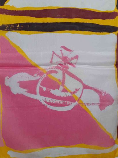 VIVIENNE WESTWOOD.
Silk scarf with geometric...