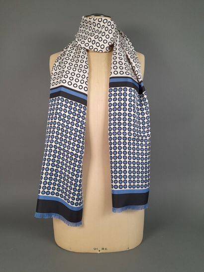 Lot including:
- DKNY.
Silk twill square...