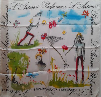Lot including: 
- GABRIELLA RIVALTA.
Silk...