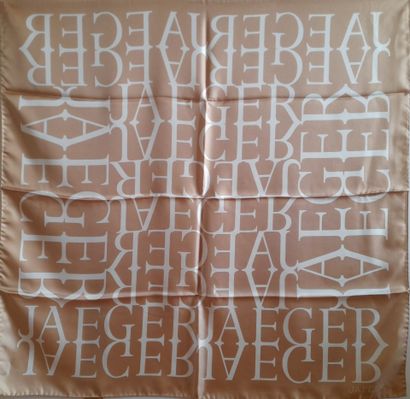 JAEGER.
Silk twill square decorated with...