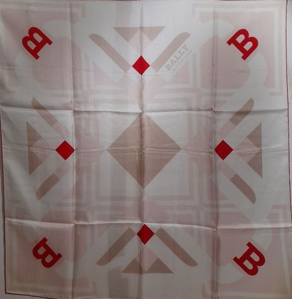 BALLY.
Silk twill square decorated with the...