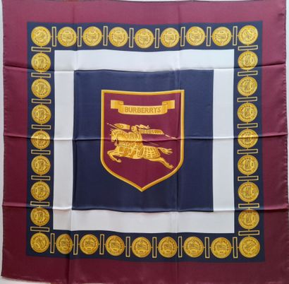 BURBERRY LONDON, ENGLAND.
Silk twill square...