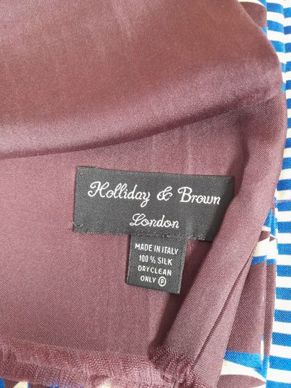 HOLLIDAY & BROWN, LONDON.
Silk twill fringed...