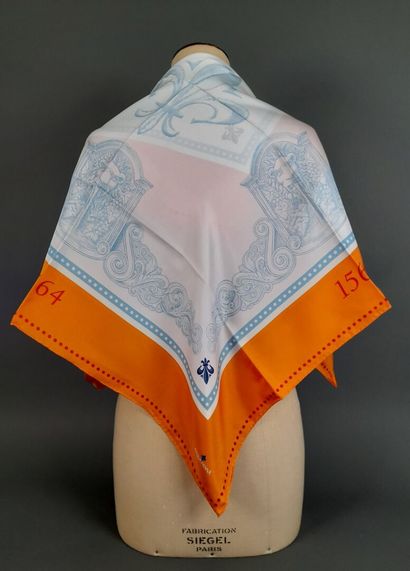 ACQUA PANNA.
Silk twill square decorated...