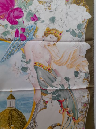 Lot including: 
- GABRIELLA RIVALTA.
Silk...