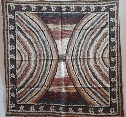 LONGCHAMP, PARIS.
Silk twill square with...