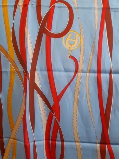 AIGNER.
Cotton and silk scarf decorated with...