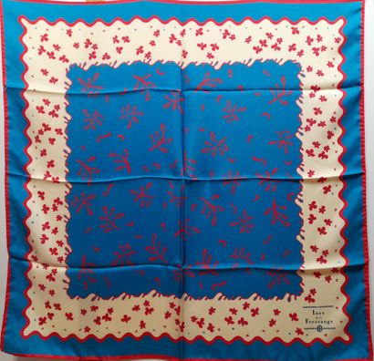 INES DE LA FRESSANGE.
Silk twill square decorated...