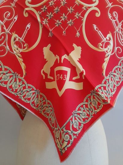 MARLY, PARIS.
Silk twill square decorated...
