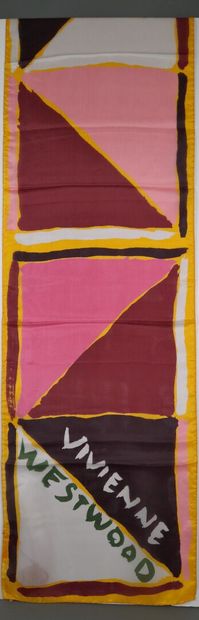 VIVIENNE WESTWOOD.
Silk scarf with geometric...