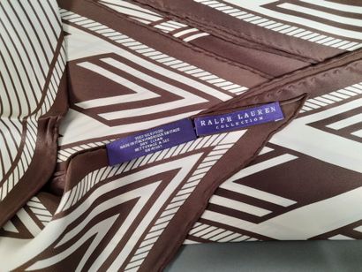 RALPH LAUREN.
Double silk point with brown...