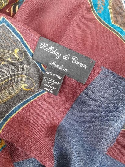 HOLLIDAY & BROWN, LONDON.
Fringed cashmere...