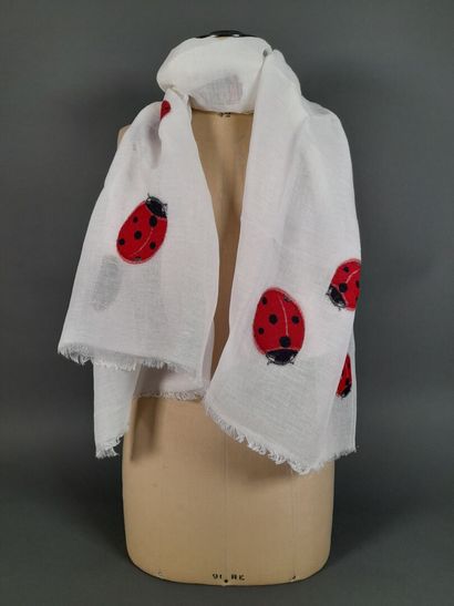 RODA.
Fringed scarf in linen, viscose and...