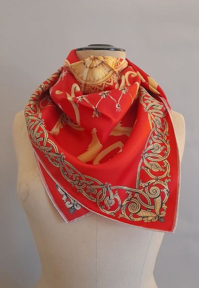 MARLY, PARIS.
Silk twill square decorated...