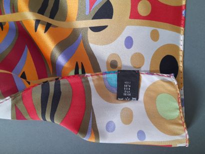 FREYWILLE.
Silk scarf with geometric design...