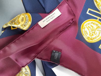 BURBERRY LONDON, ENGLAND.
Silk twill square...