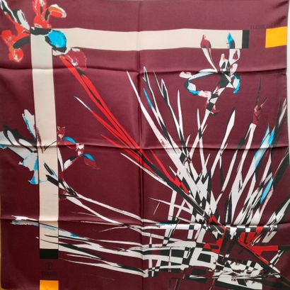 TEXIER.
Lot including : 
- Silk twill square...