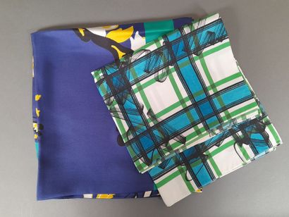 Lot including: 
- UTERQUE.
Silk twill square...