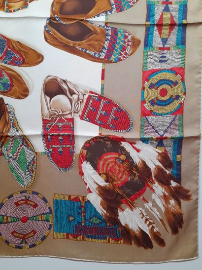 RALPH LAUREN.
Silk twill square with polychrome...