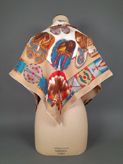 RALPH LAUREN.
Silk twill square with polychrome...