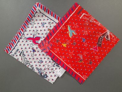 INES DE LA FRESSANGE, PARIS.
Set of two cotton...