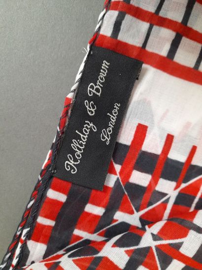 HOLLIDAY & BROWN, LONDON.
Cotton scarf with...