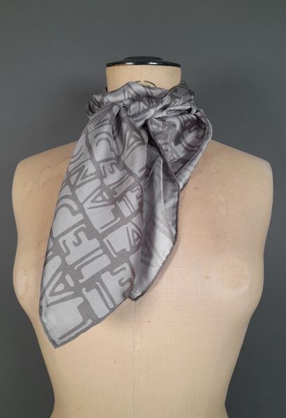 LANCEL.
Silk twill square decorated with...
