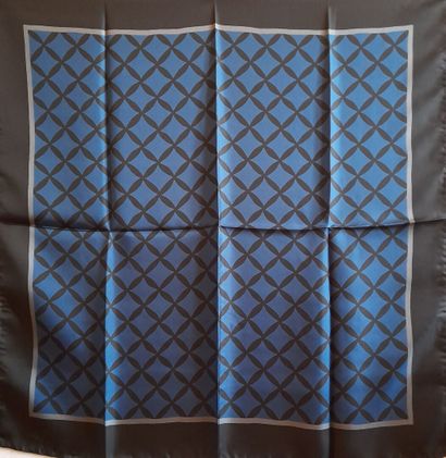 Set of two silk squares decorated with a...