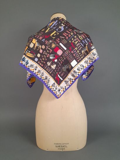 INES DE LA FRESSANGE, PARIS.
Silk twill square...