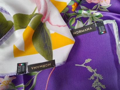 NORMANA.
Lot including :
- Silk square with...