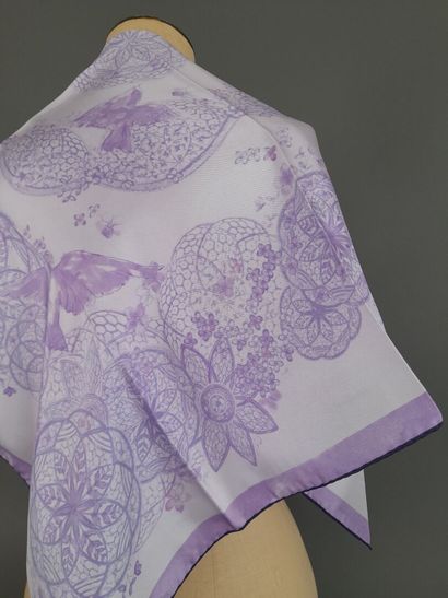 NINA RICCI.
Silk twill square decorated with...
