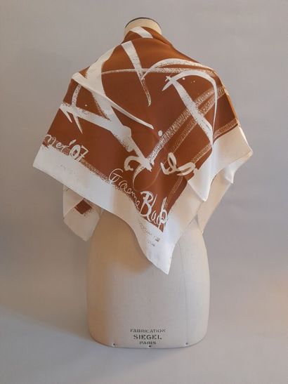 Lot including: 
- GRAEME BLACK.
Silk square...