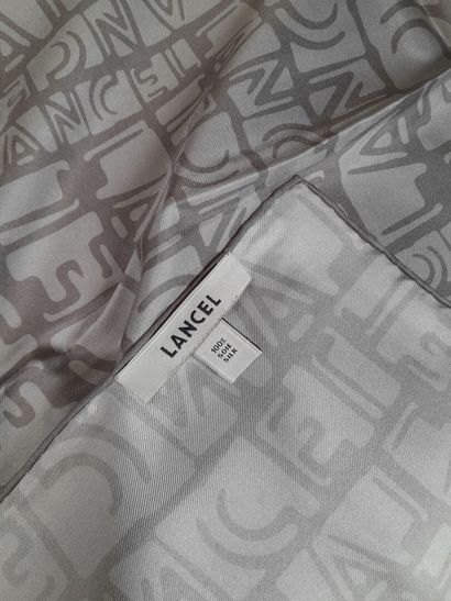 LANCEL.
Silk twill square decorated with...