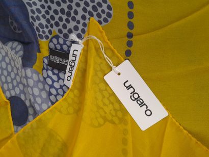 UNGARO.
Silk scarf decorated with stylized...