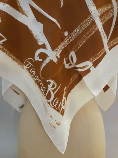 Lot including: 
- GRAEME BLACK.
Silk square...