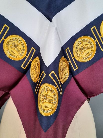 BURBERRY LONDON, ENGLAND.
Silk twill square...