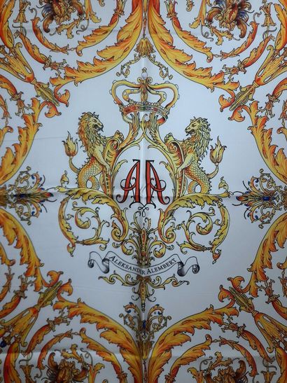 ALEKSANDER ALEMBERT.
Silk twill square decorated...