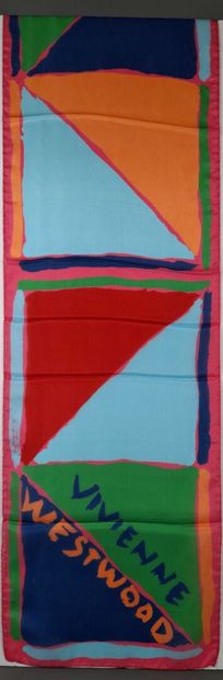 VIVIENNE WESTWOOD.
Silk scarf with geometric...