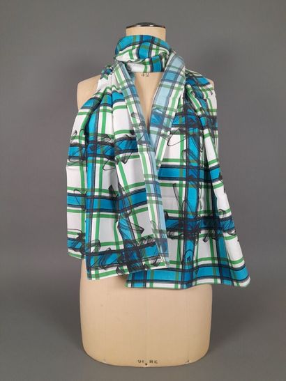 Lot including: 
- UTERQUE.
Silk twill square...