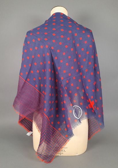 INES DE LA FRESSANGE, PARIS.
Fringed wool...