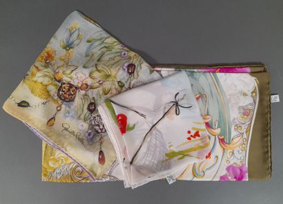 Lot including: 
- GABRIELLA RIVALTA.
Silk...