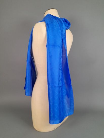 Lot including: 
- AIGNIER.
Blue silk scarf...