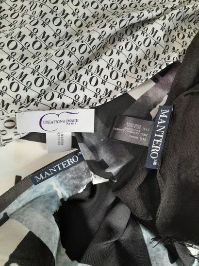 Lot including:
- MANTERO.
Modal and silk...