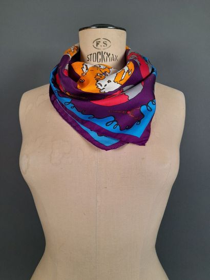 INES DE LA FRESSANGE, PARIS.
Silk twill square...