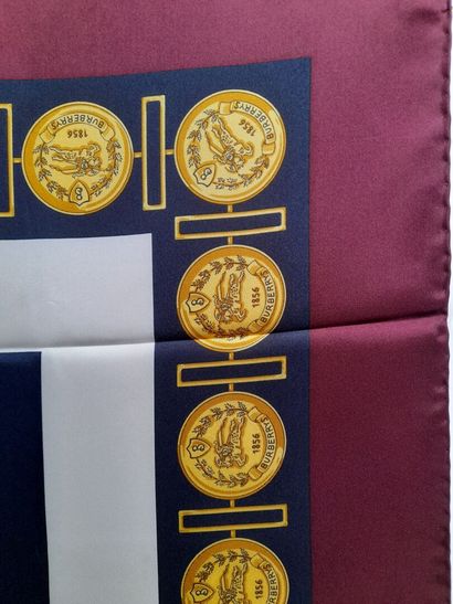 BURBERRY LONDON, ENGLAND.
Silk twill square...