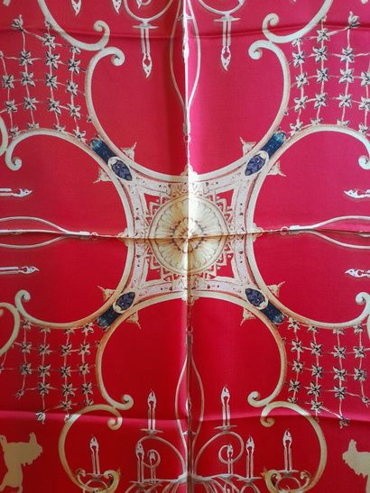 MARLY, PARIS.
Silk twill square decorated...