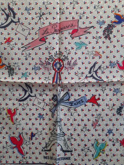 INES DE LA FRESSANGE, PARIS.
Set of two cotton...