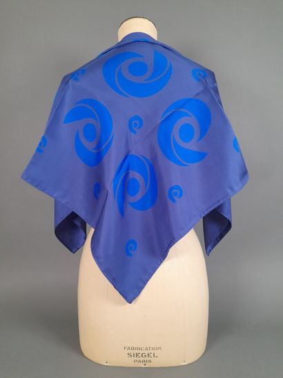 Lot including: 
- AIGNIER.
Blue silk scarf...